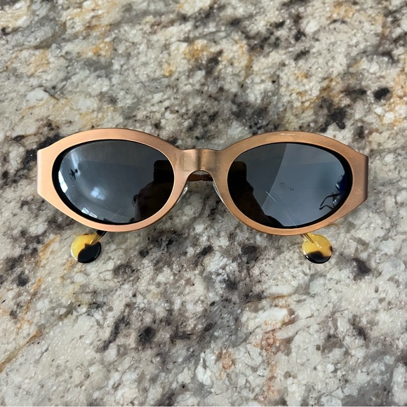 Vintage la Eyeworks Sunglasses POWER TOOL 444 Antique Brown Frames - Picture 1 of 9